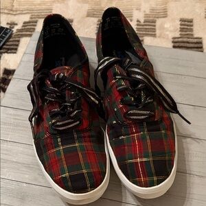 Keds Plaid Sneakers - Red, Green, and Black they are like new!!!!